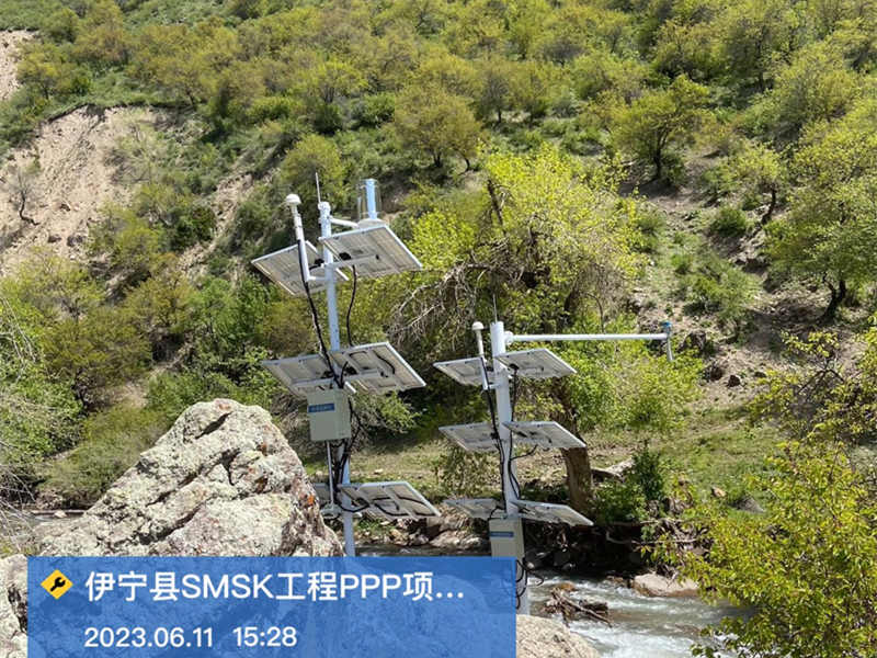 水文在线监测站在伊宁县完成安装